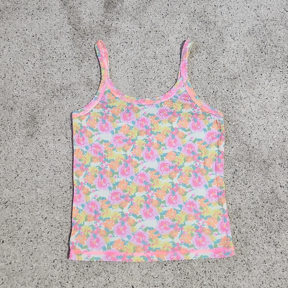 NATURAL LIFE Pastel Floral Pink Strappy Camisole